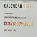 Kalendář Český Goodwill 2017 ocenili odborníci
