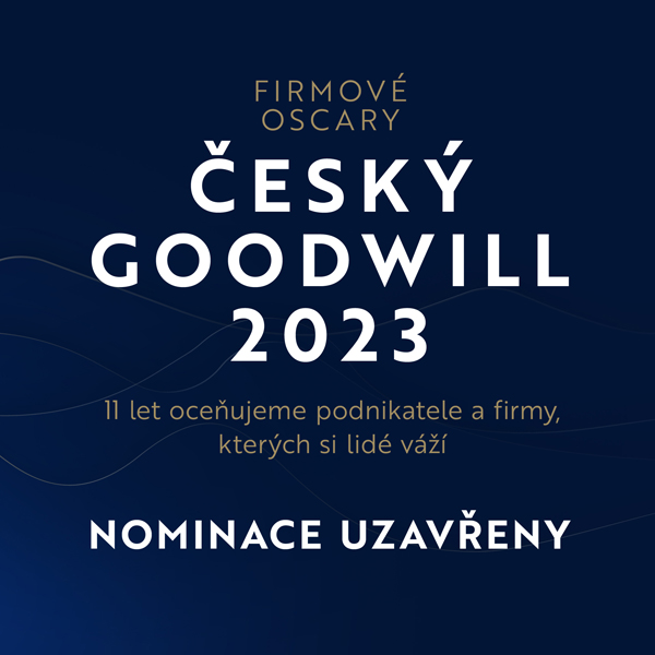 Nominace do 11. ročníku ocenění Český Goodwill 2023 uzavřeny!